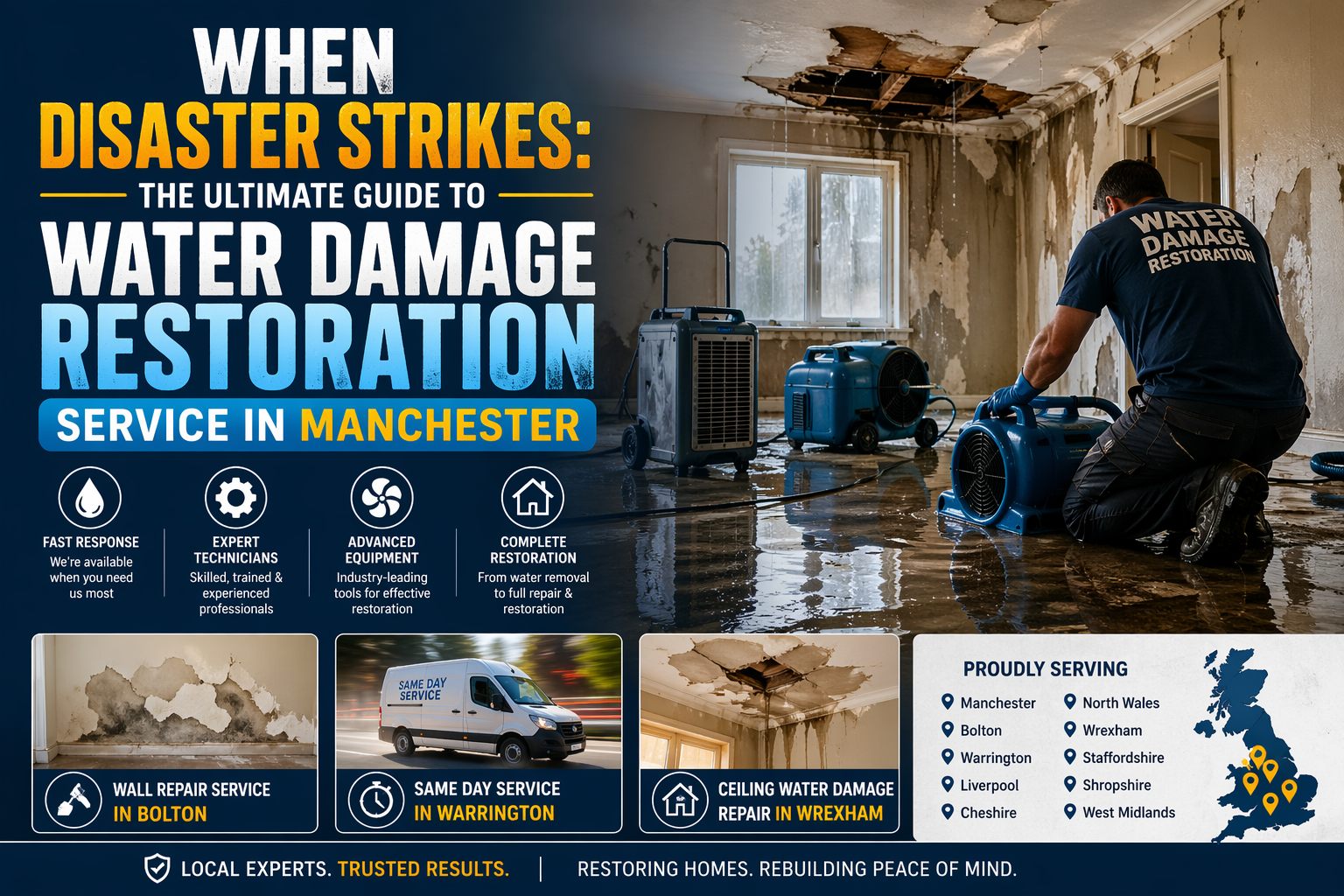 Water Damage Restoration Service in Manchester