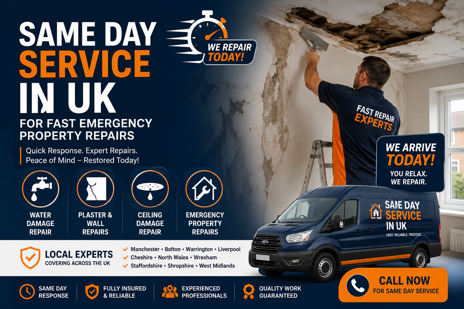 Same Day Service in UK – Because Property Damage Can’t Wait