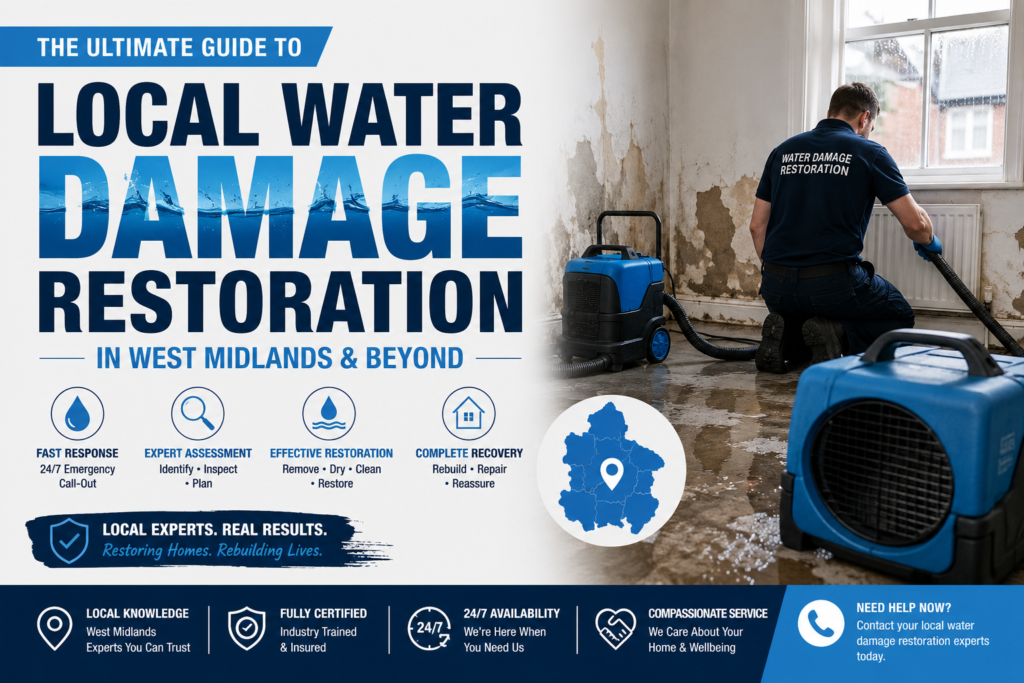 Local Water Damage Restoration in West Midlands